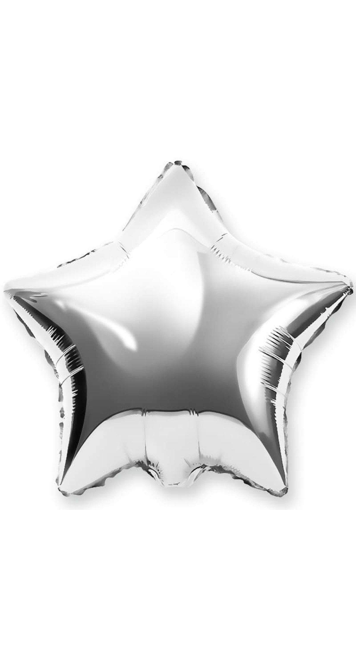 Silver Star Foil Balloon - 18''(46cm)