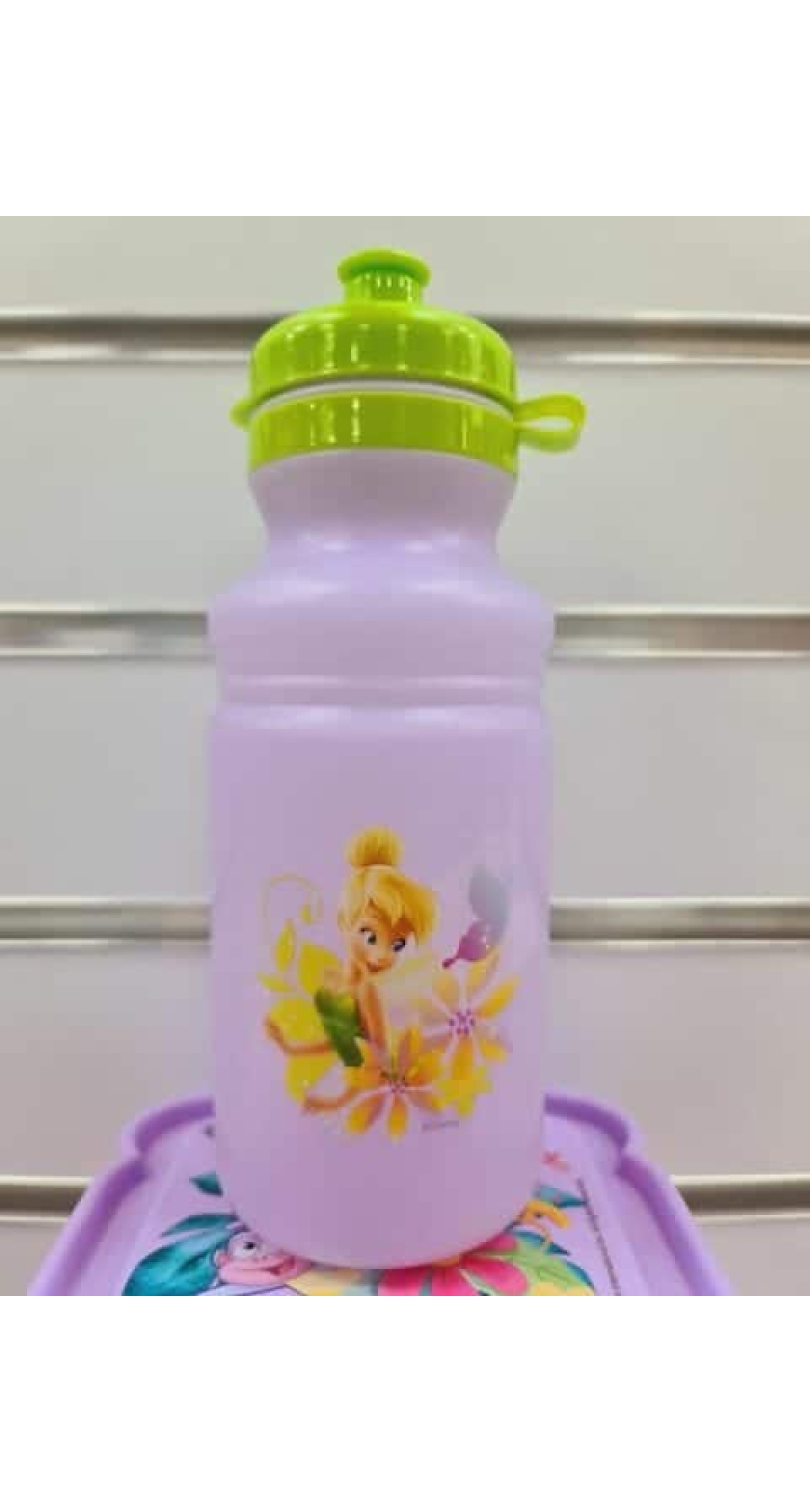 Tinkerbell Pull Top Plastic Bottle - 18cm