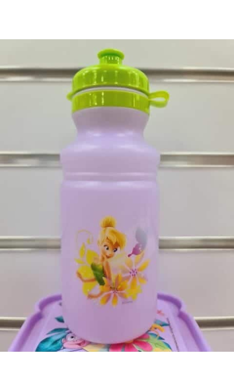 Tinkerbell Pull Top Plastic Bottle - 18cm