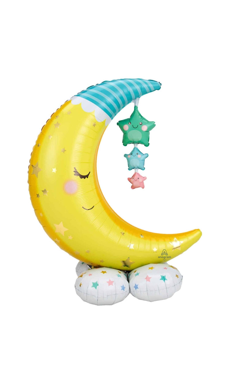 AirLoonz Moon & Stars - 101cm x 139cm (Air Fill Only)