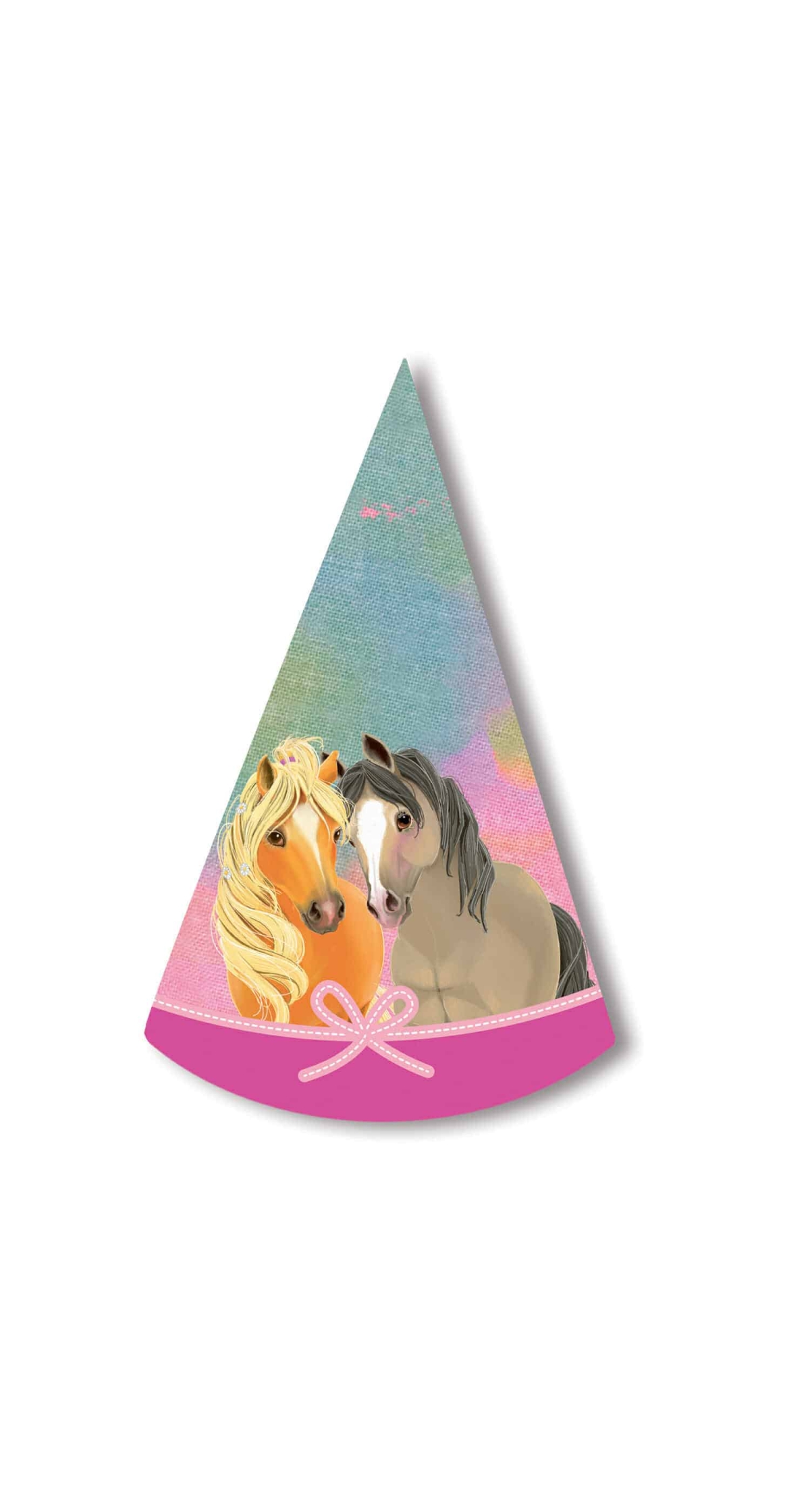 Pretty Pony Party Hats Height 16cm - 8pk