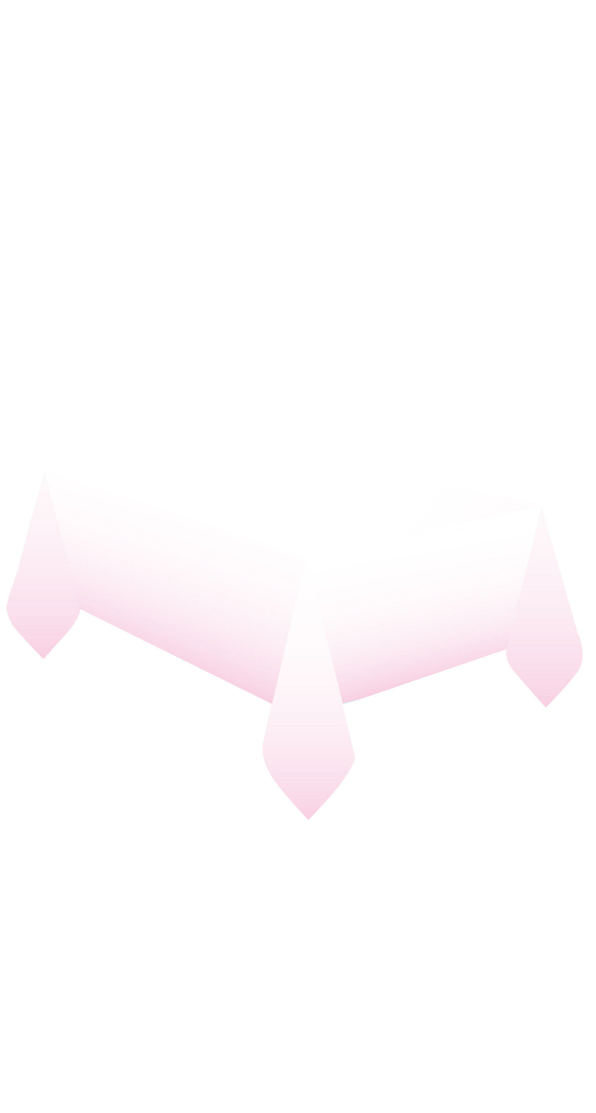 1st Birthday Pink Ombre Paper Tablecover - 120 x 180cm
