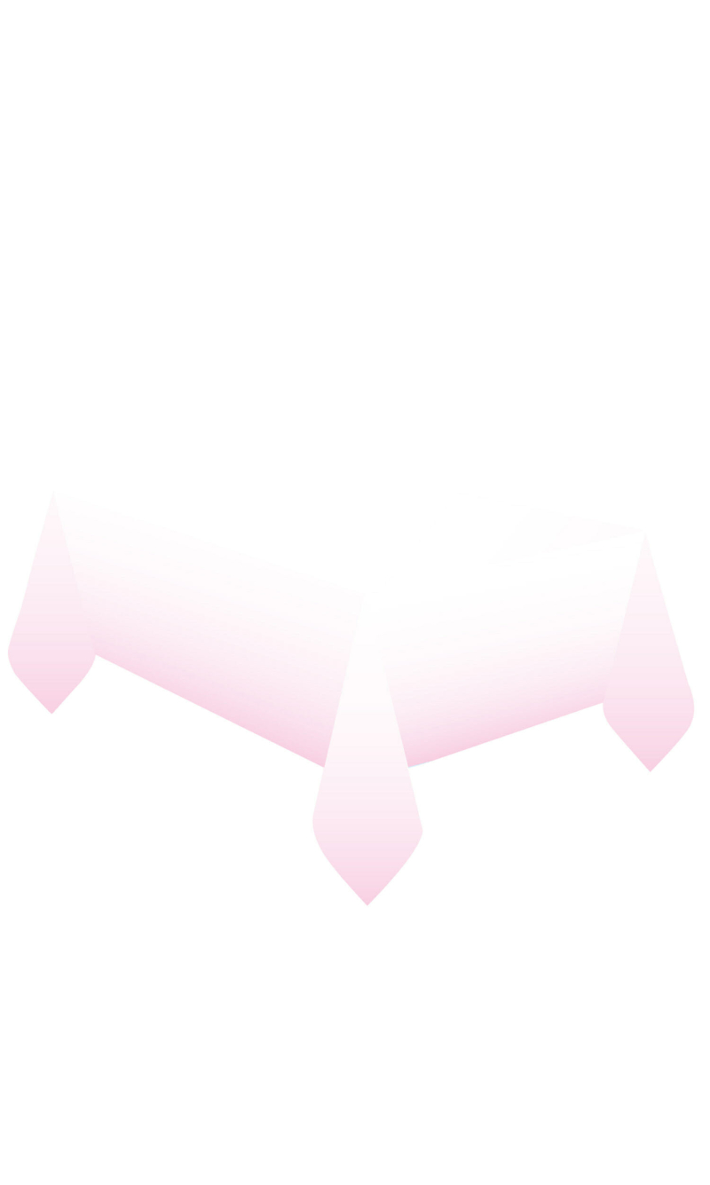 1st Birthday Pink Ombre Paper Tablecover - 120 x 180cm