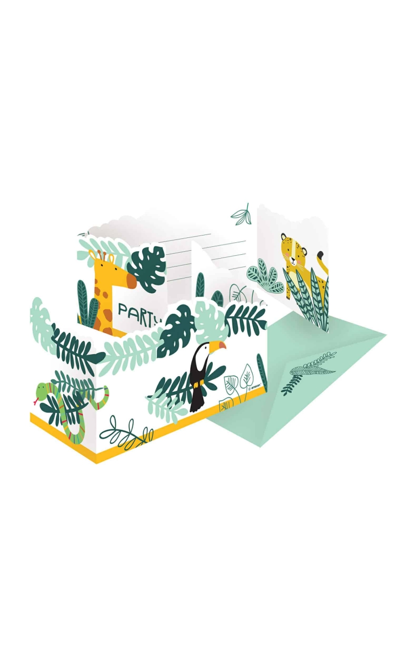 Get Wild Invitations & Envelopes - 8pk