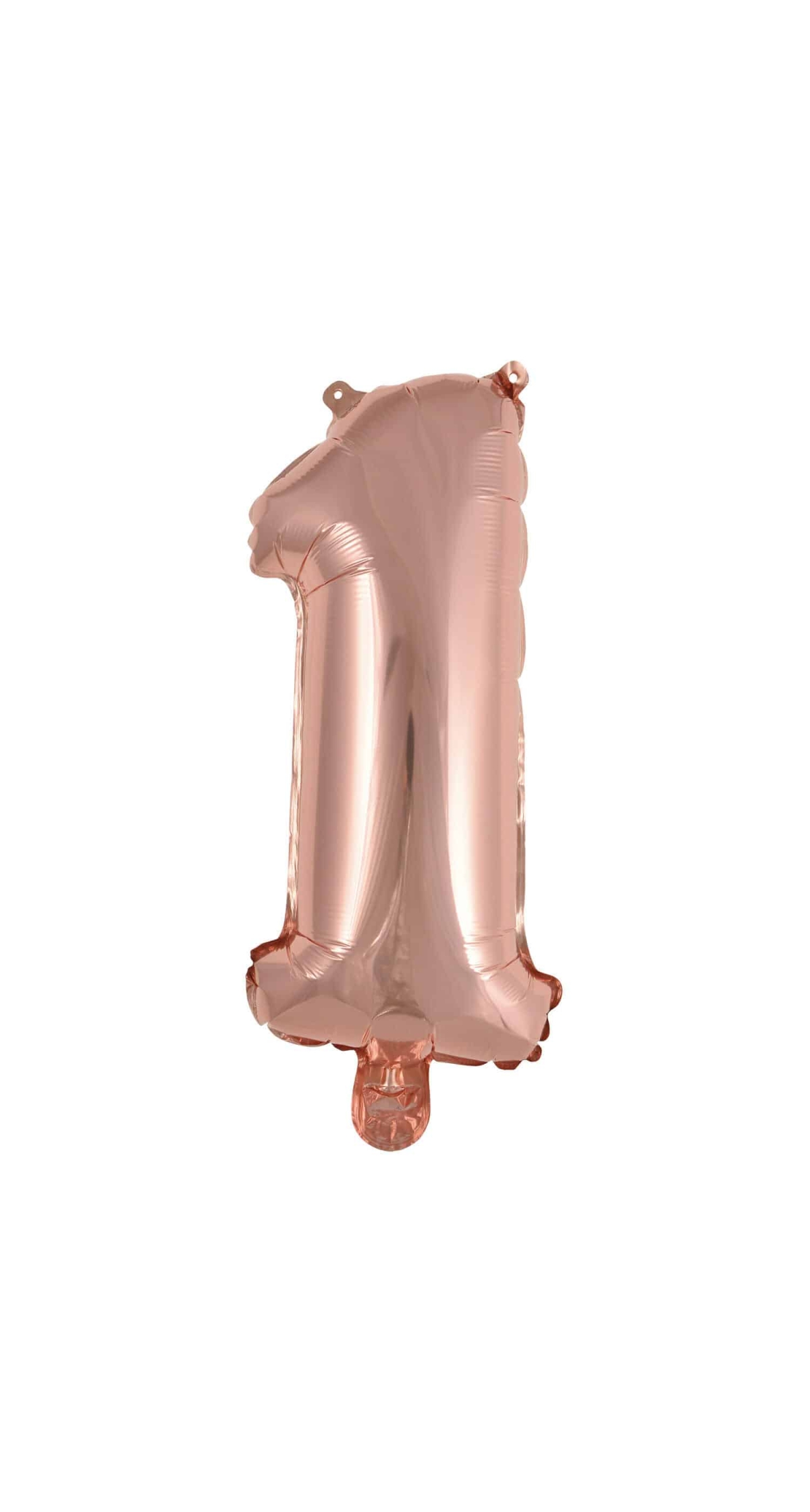 Mini Number 1 Rose Gold Foil Balloon - 35cm