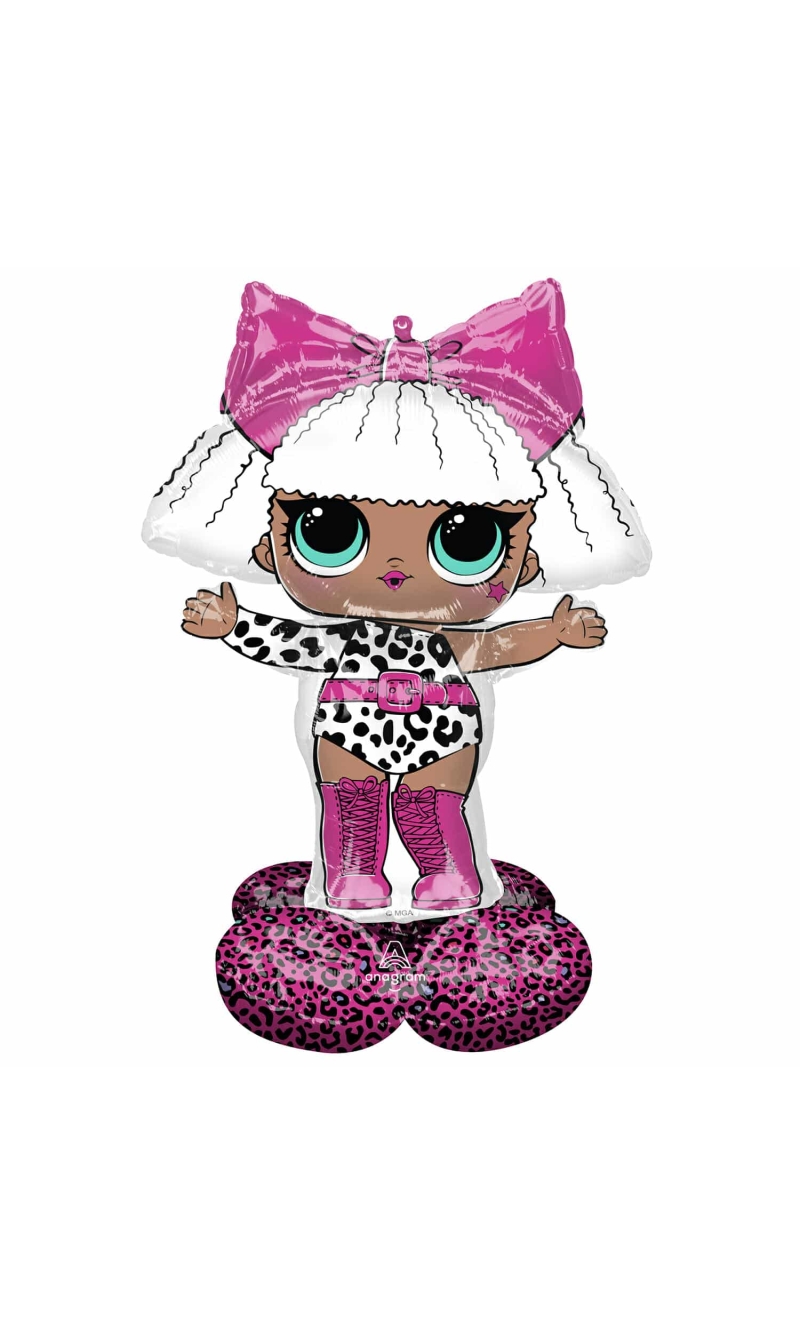 AirLoonz LOL Glam Diva Foil Balloon  88cm x 119cm - Air Fill Only