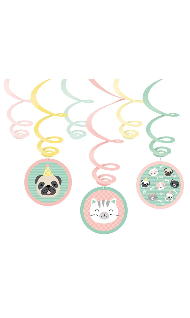 Hello Pets Swirl Decorations 80cm - 6pk