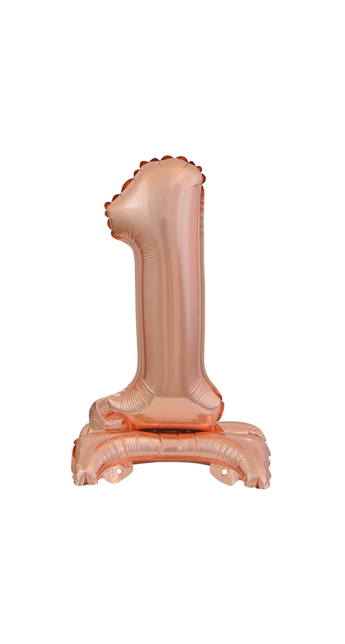 Mini Number 1 with Stand Rose Gold Foil Balloon - 38cm