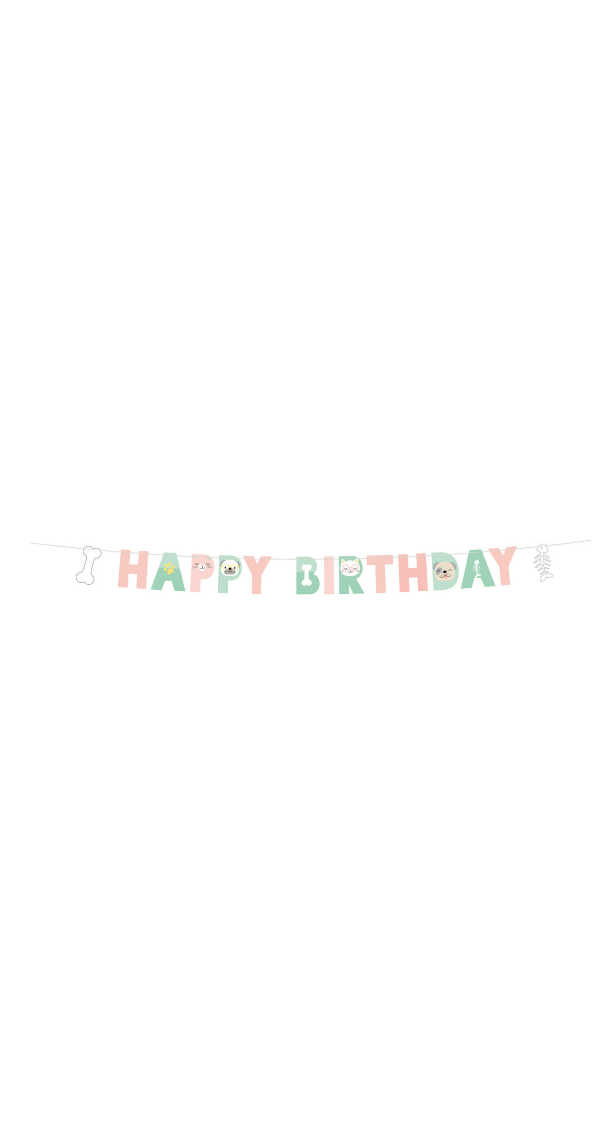 Hello Pets Letter Banner - 180 x 15cm