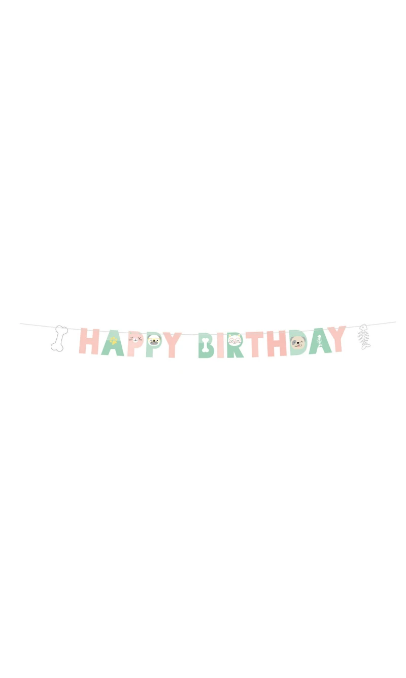Hello Pets Letter Banner - 180 x 15cm