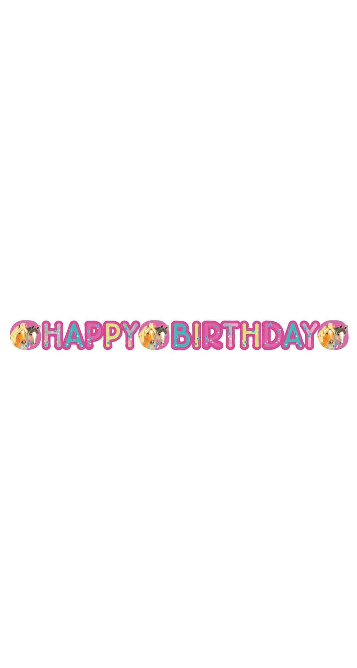 Pretty Pony Letter Banner - 180 x 15cm
