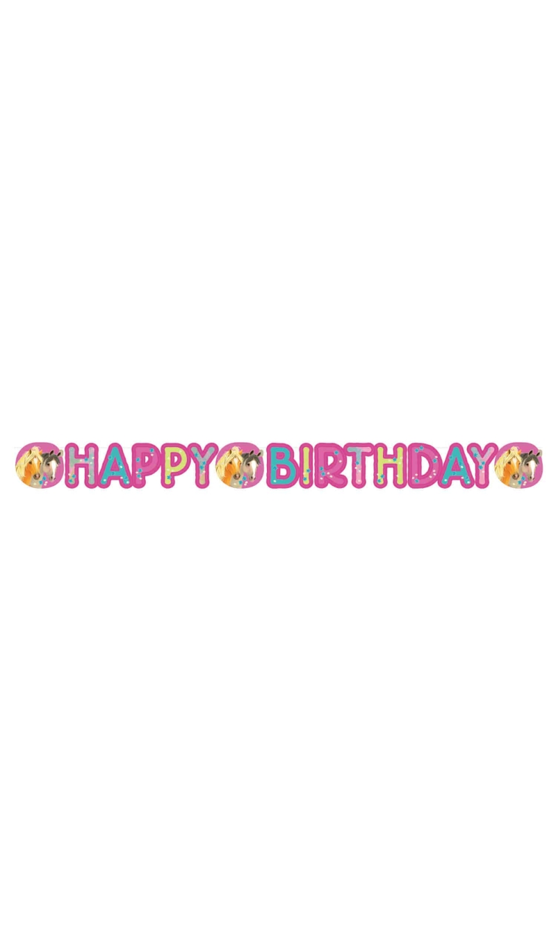 Pretty Pony Letter Banner - 180 x 15cm