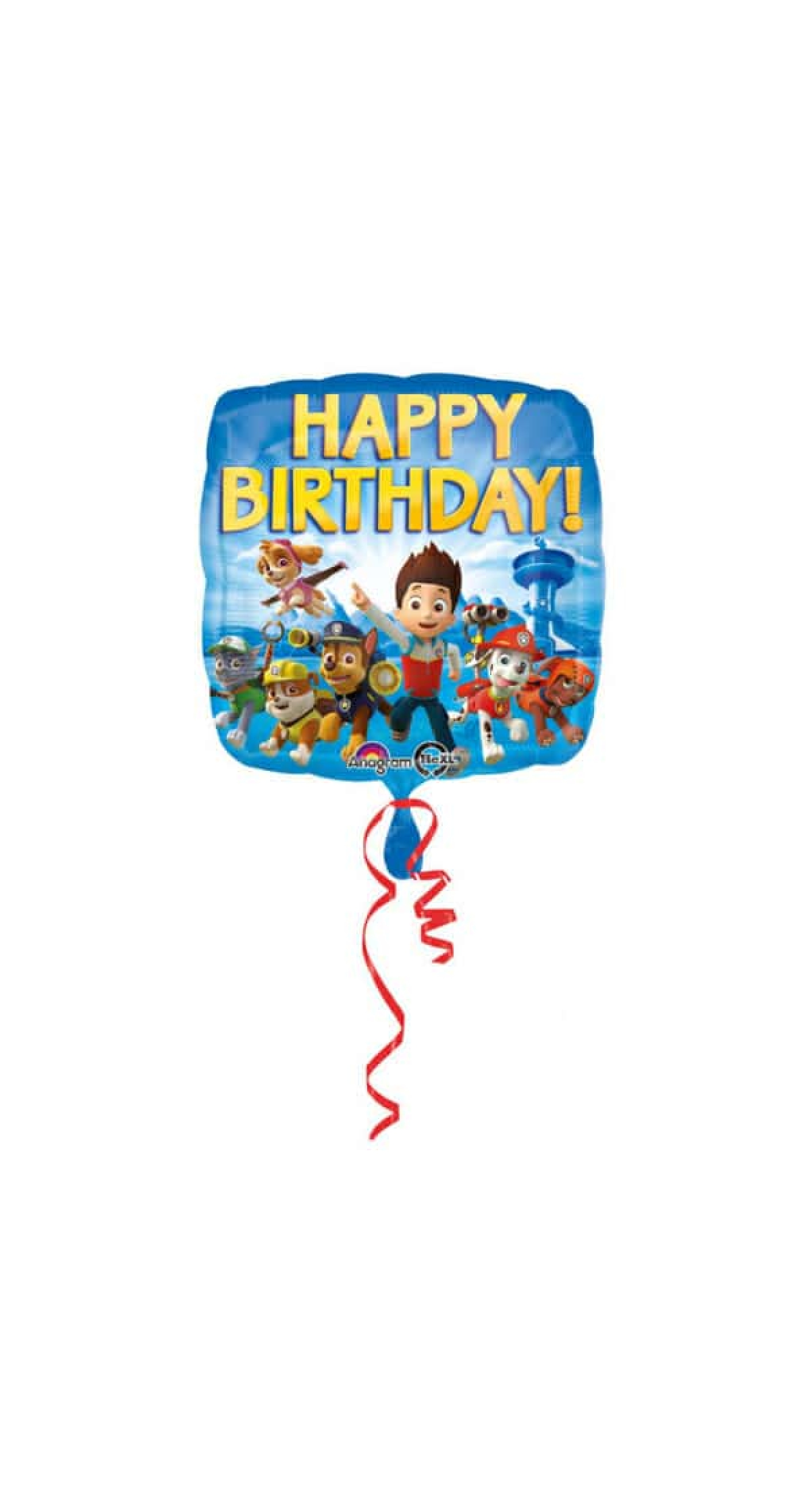 Paw Patrol Happy Birthday Foil Balloon - 43cm