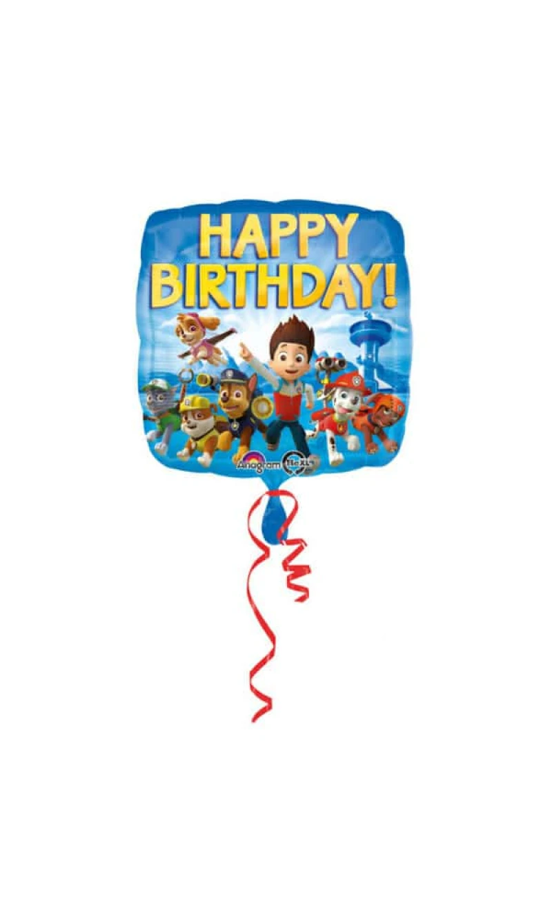 Paw Patrol Happy Birthday Foil Balloon - 43cm