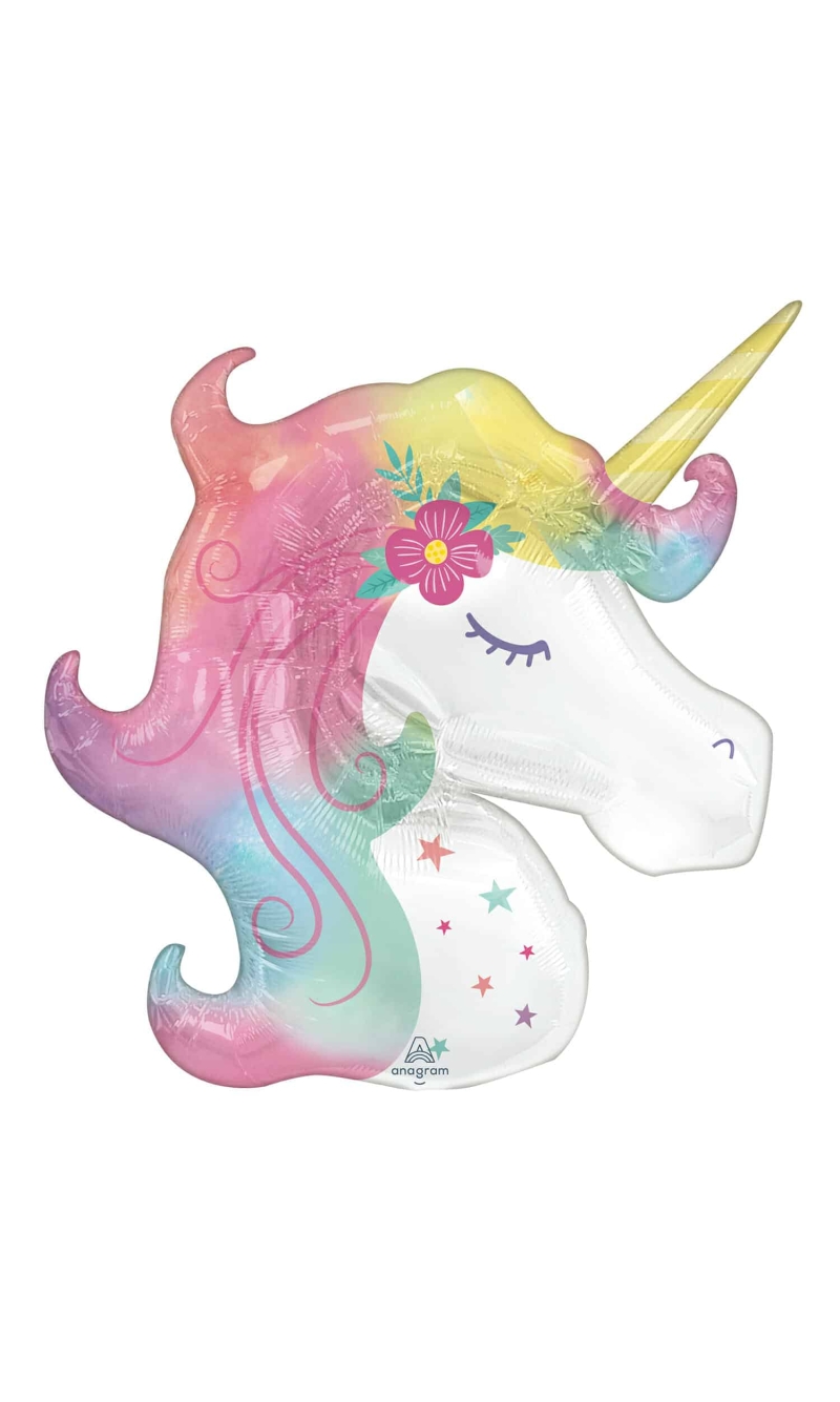 SuperShape Enchanted Unicorn Foil Balloon - 83 x 73cm