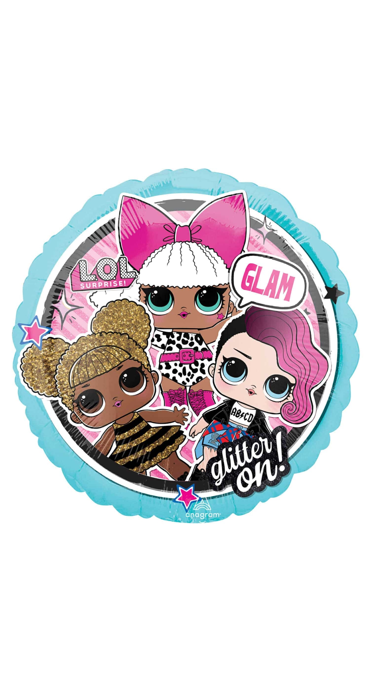 LOL Glam Foil Balloon Round - 43cm