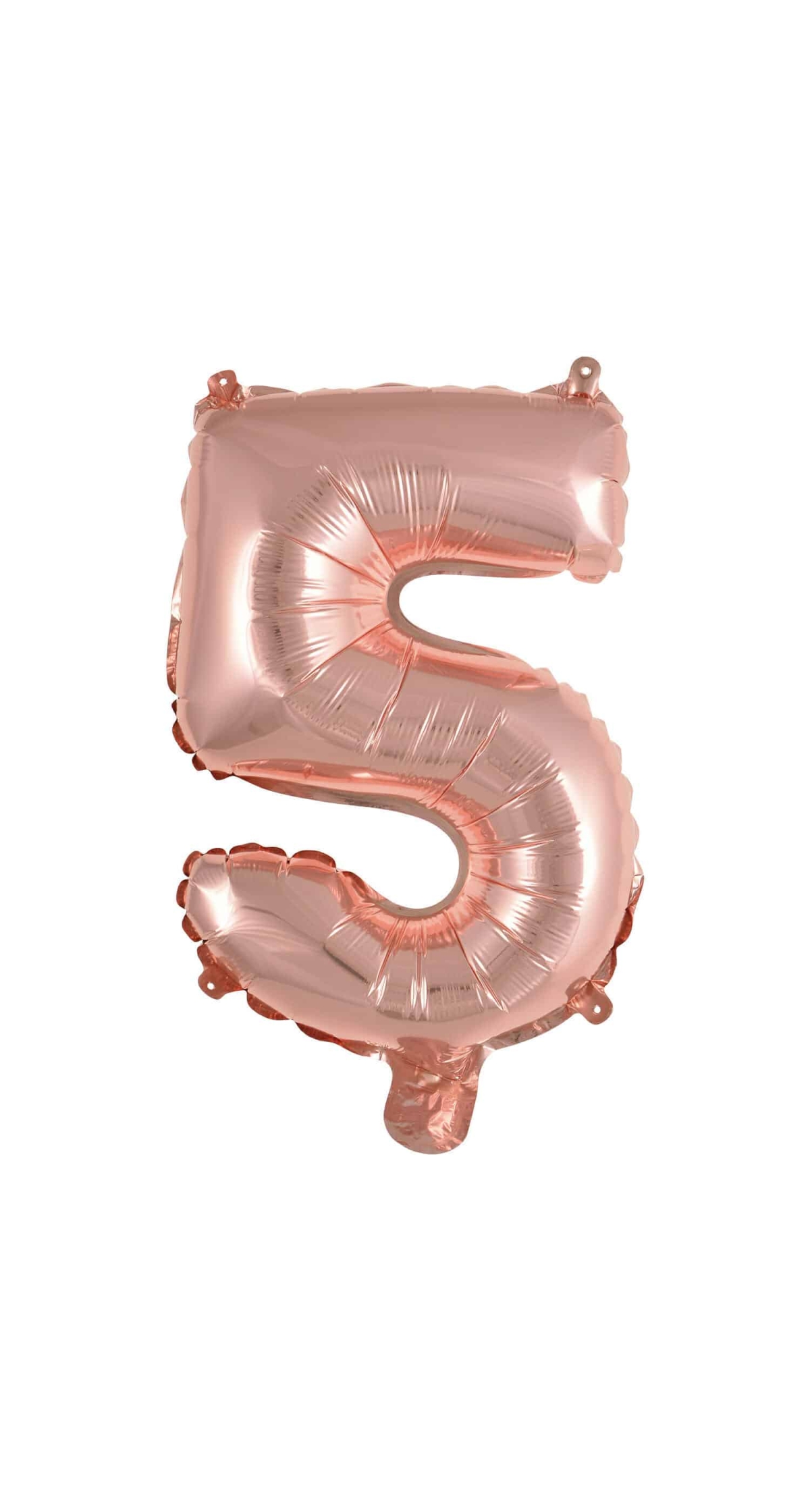 Mini Number 5 Rose Gold Foil Balloon - 35cm
