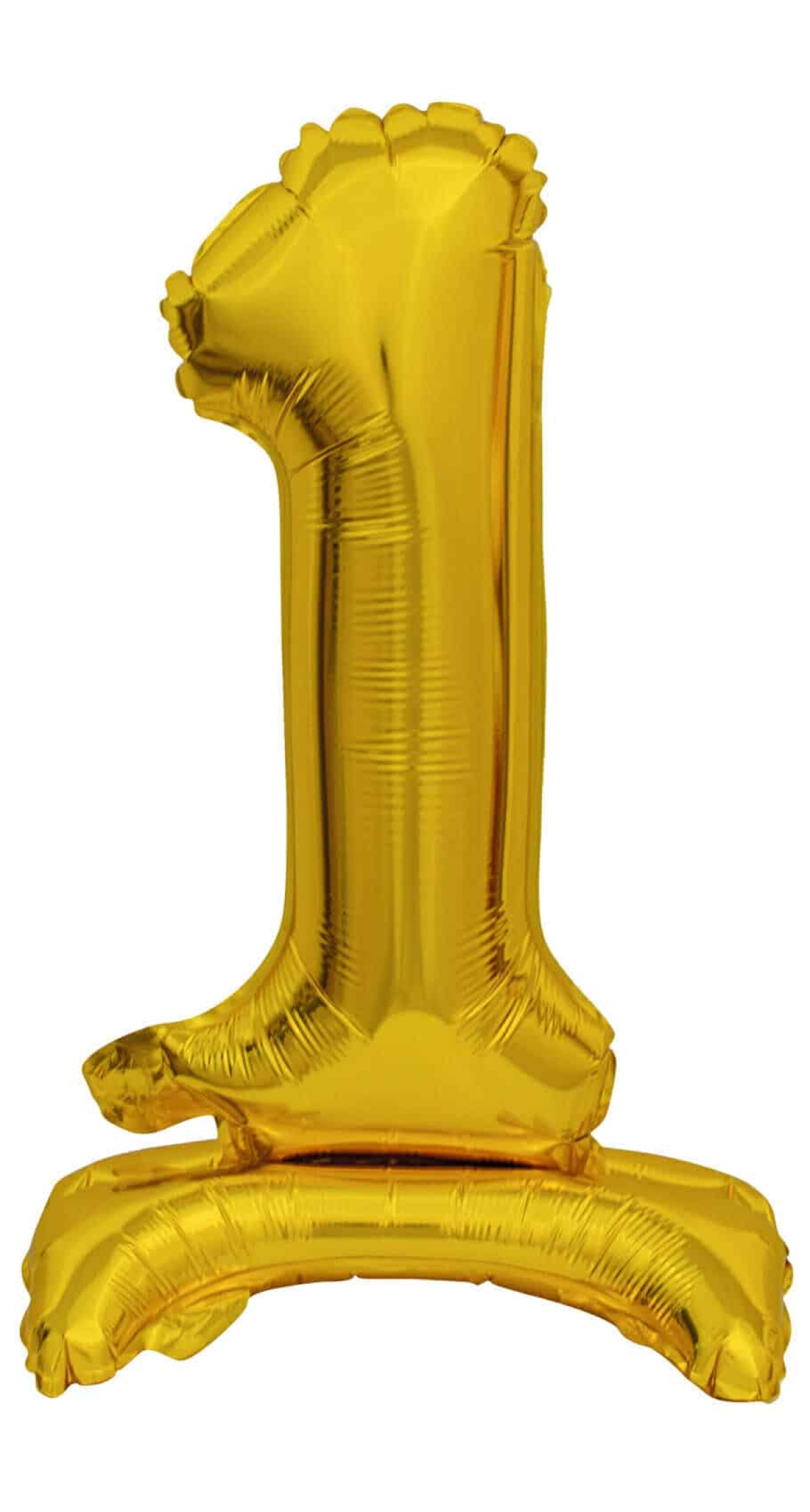 Mini Number 1 with Stand Gold Foil Balloon - 38cm