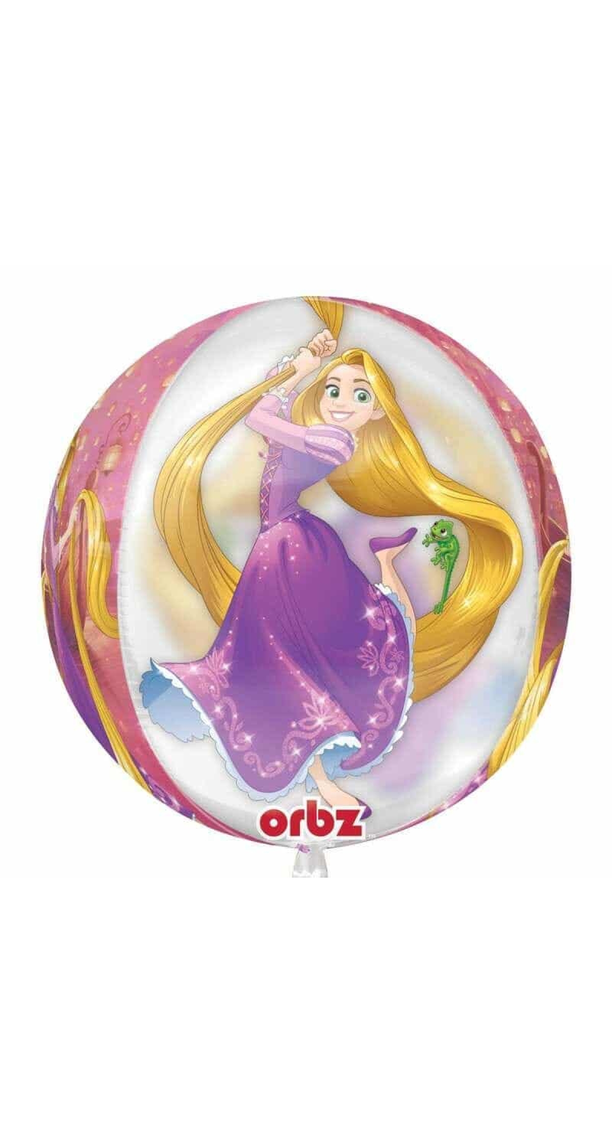 Princess Rapunzel Clear Orbz Foil Balloon - 38cm x 40xm