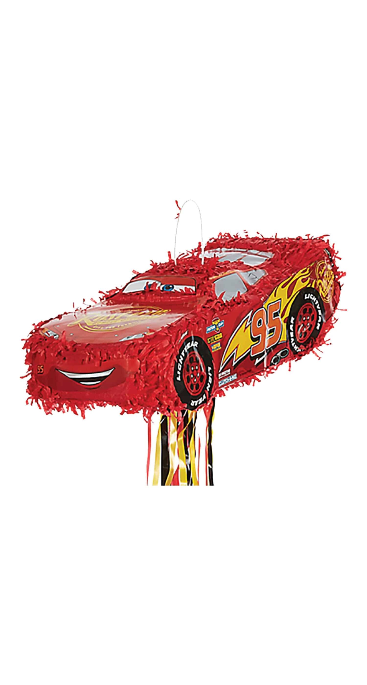 Pull Pinata Lightning McQueen - 46.2 x 16.4 x 18.7cm