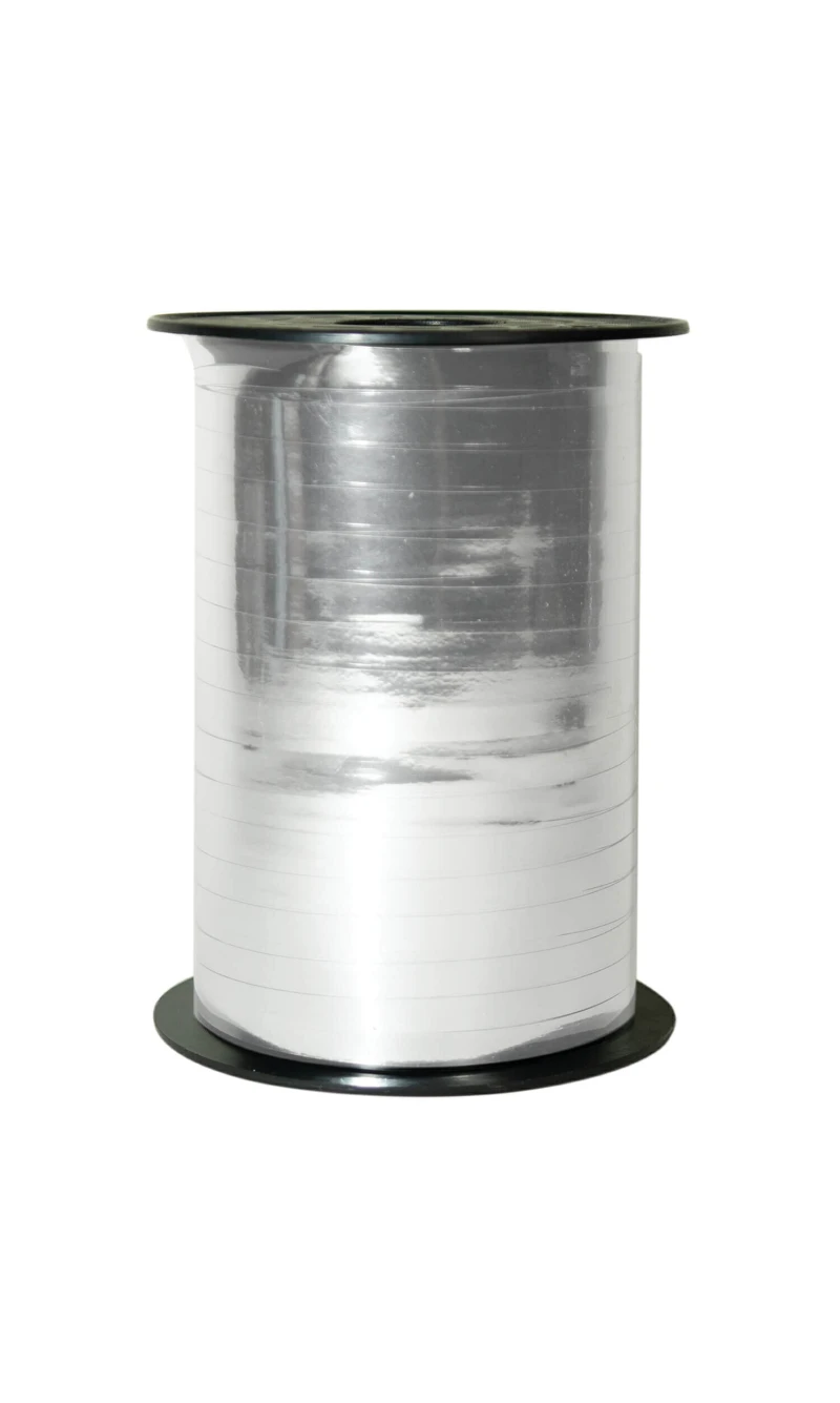 Balloon Ribbon Metallic Silver - 5mm x 230m
