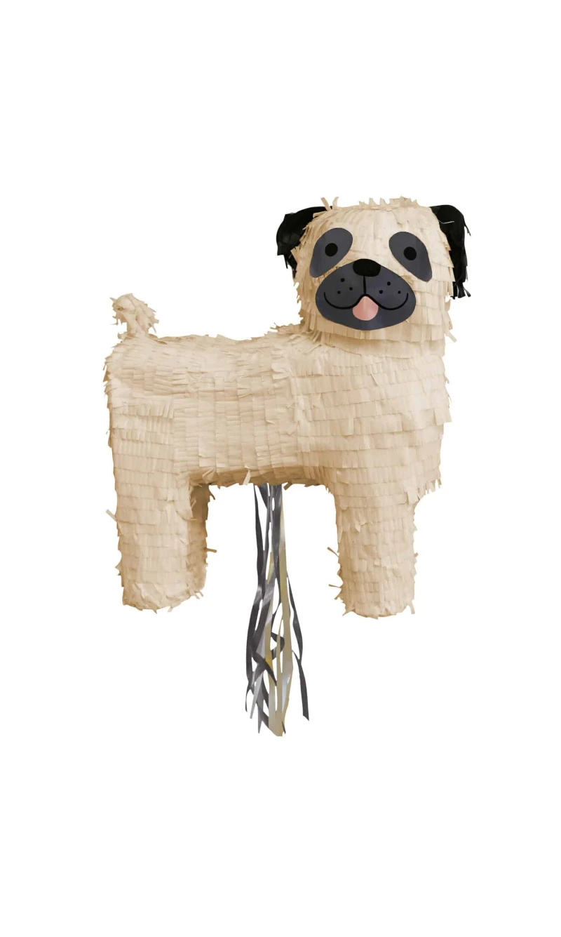 Hello Pets Pug Pull Pinata - 34x37x14cm