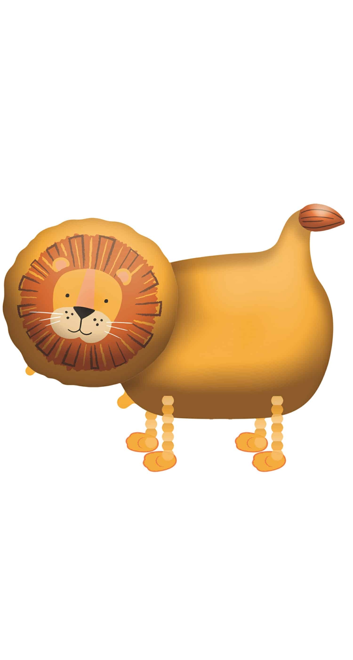 Walking Balloon Buddies Lion Foil Balloon - 59cm x 96cm