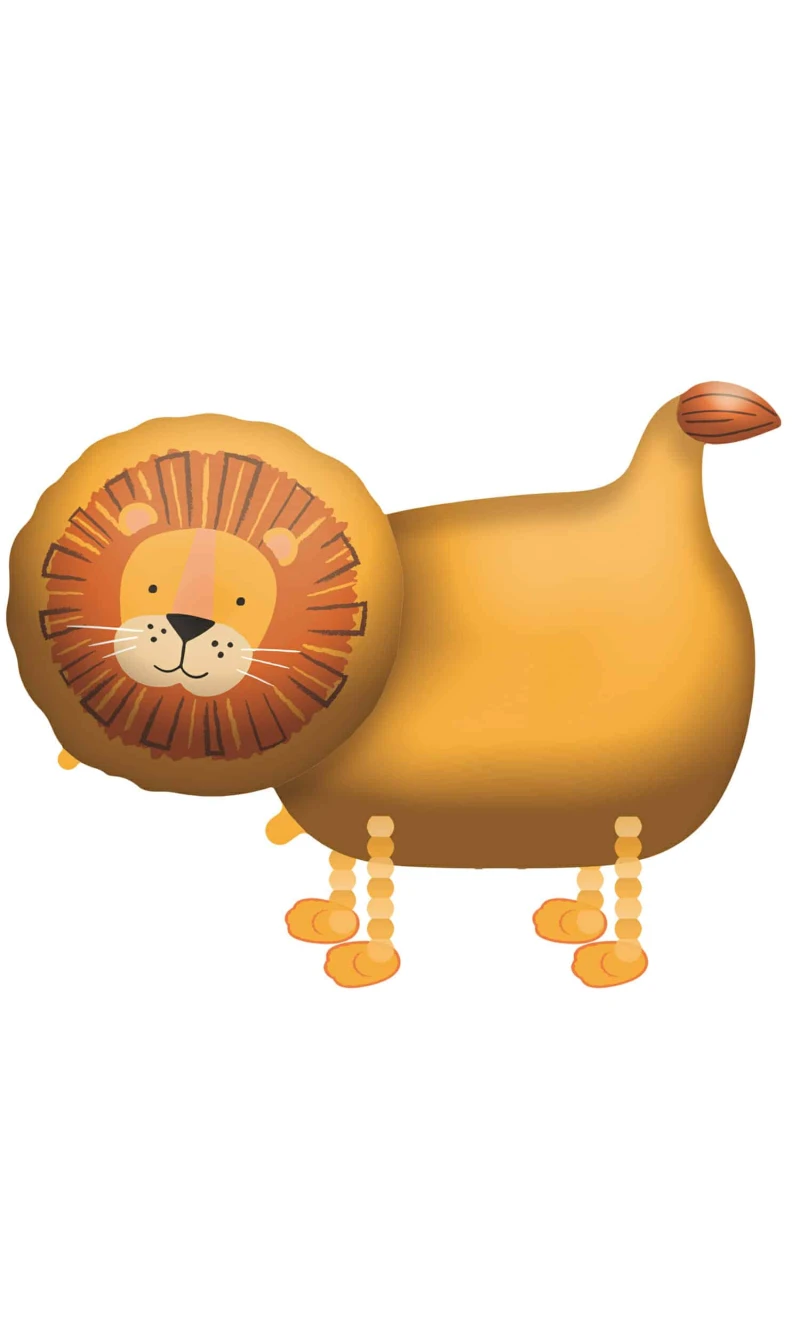 Walking Balloon Buddies Lion Foil Balloon - 59cm x 96cm