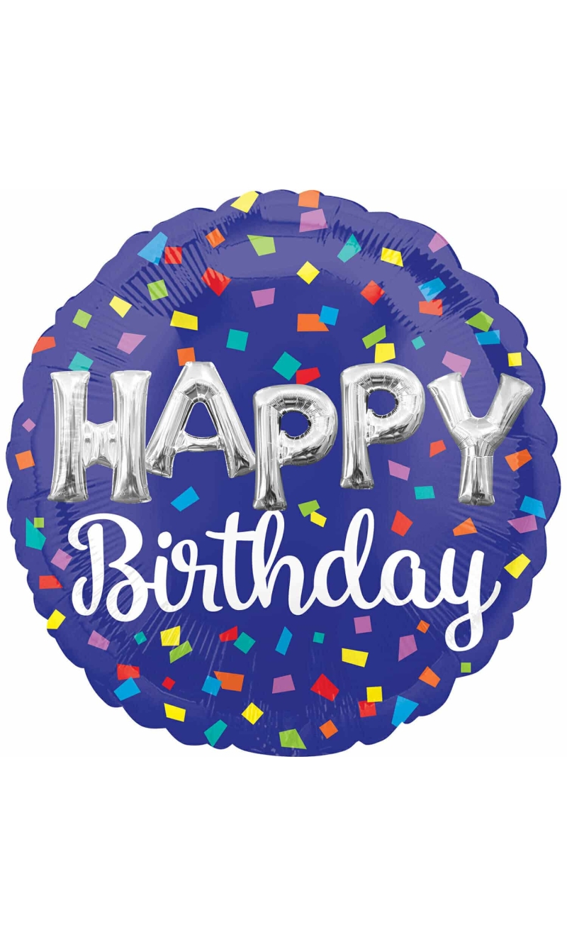 Jumbo Happy Birthday Balloon Letters Foil Balloon - 88cm x 88cm