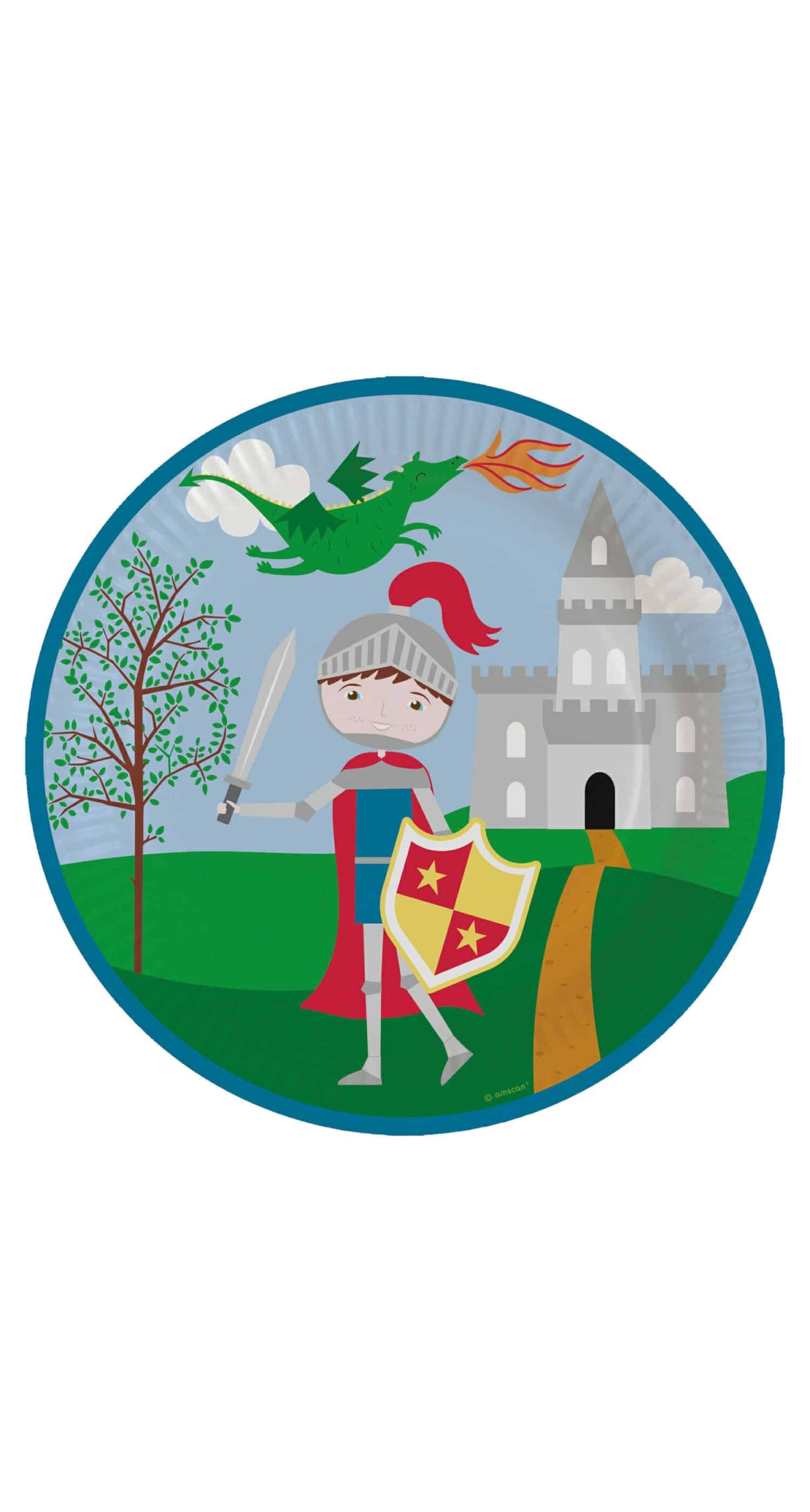 Knight Paper Plates 22.8cm - 8pk