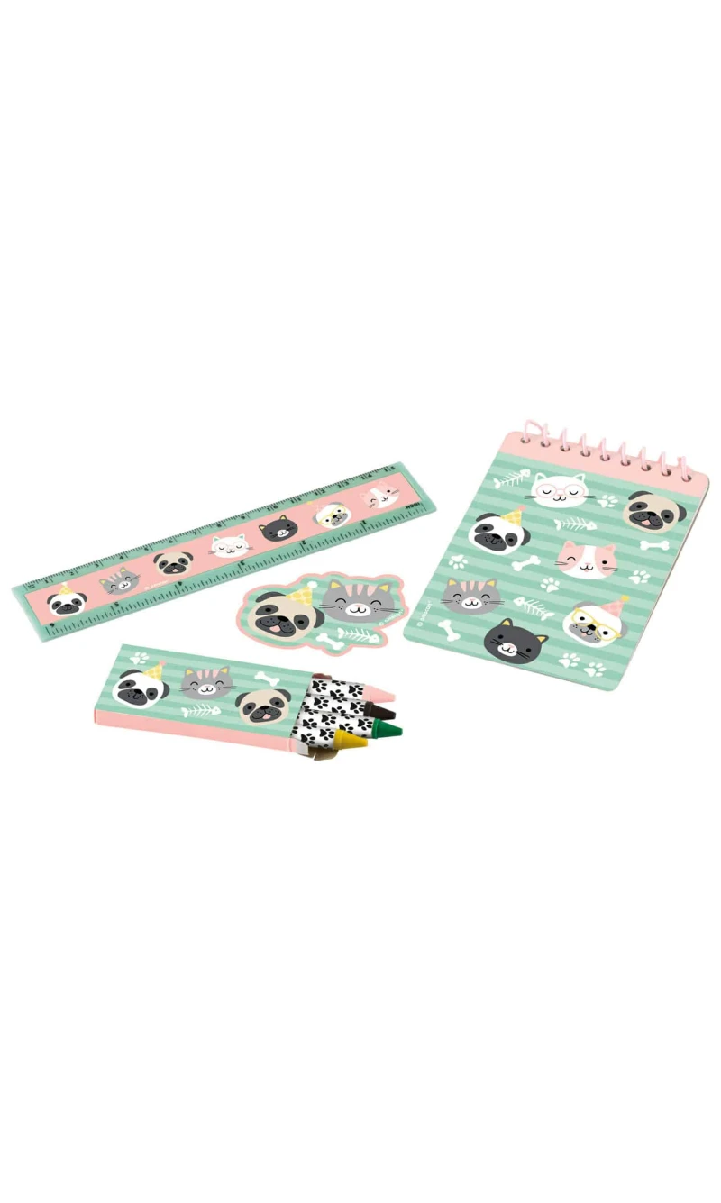Hello Pets Stationary Party Favour Set - 24 Pieces