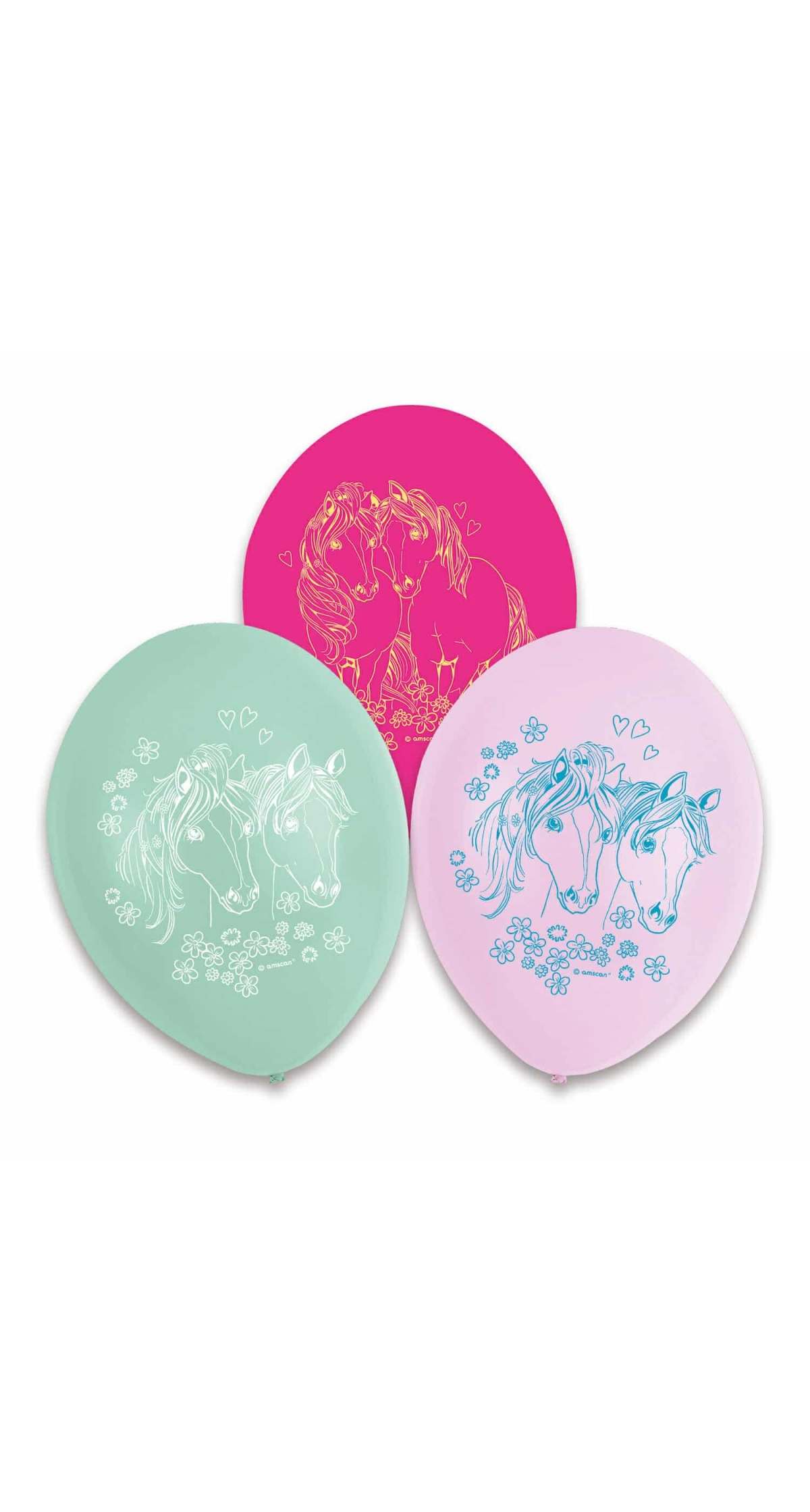 Pretty Pony Latex Balloons 22.8cm - 6pk