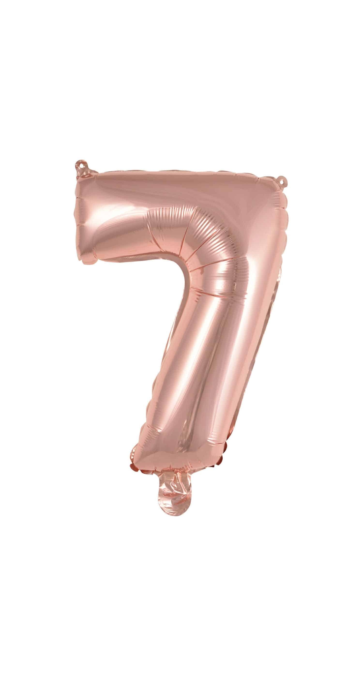 Mini Number 7 Rose Gold Foil Balloon - 35cm