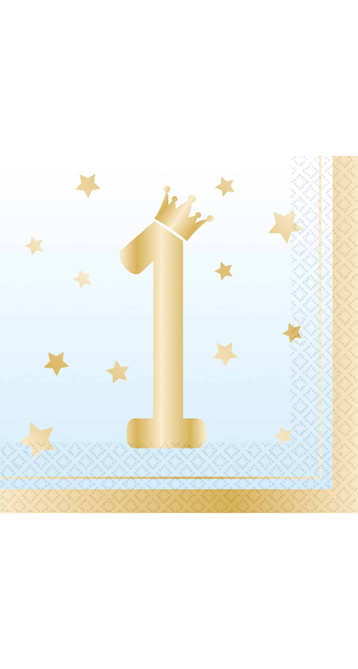 1st Birthday Blue Ombre Napkins 33 x 33cm - 16pk