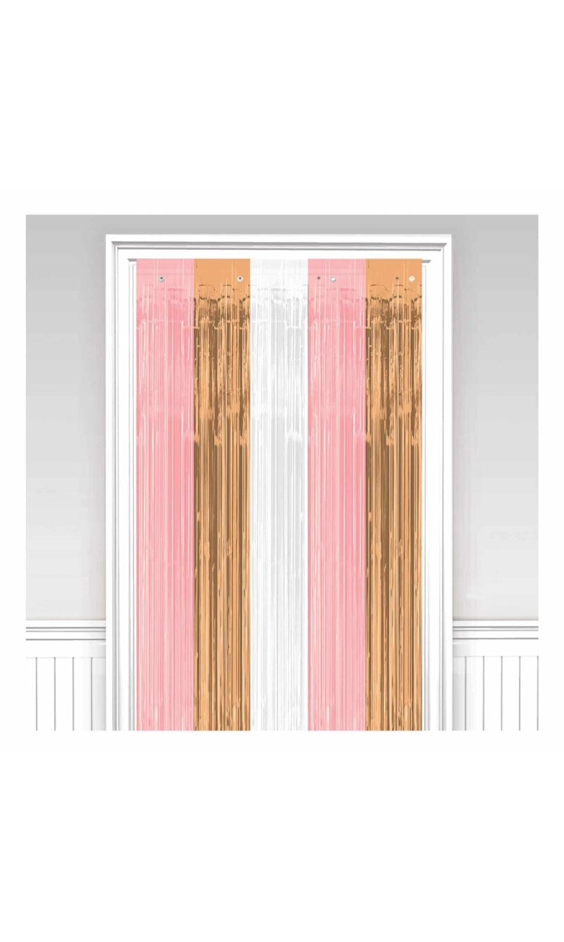 Rose Gold Blush Door Curtain - 243 x 91.4cm