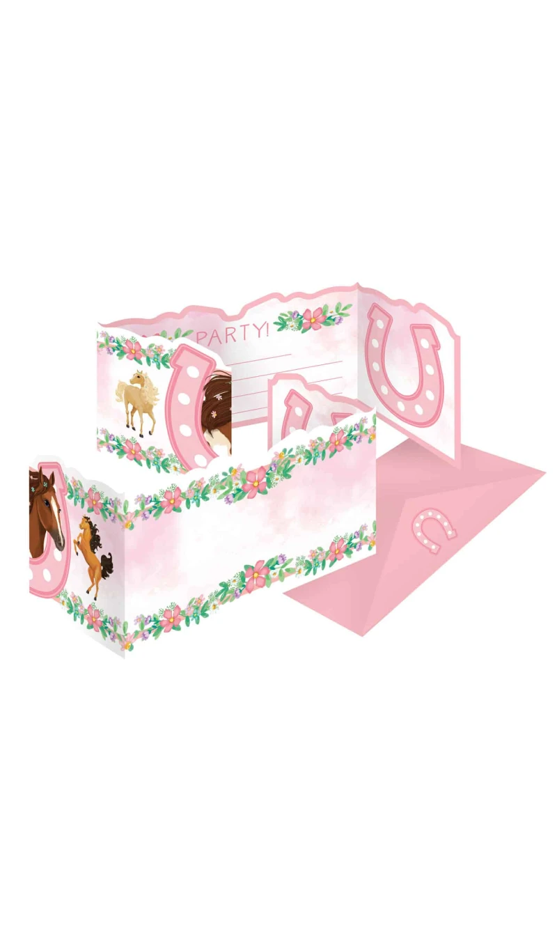 Beautiful Horses Invitations & Envelopes - 8pk