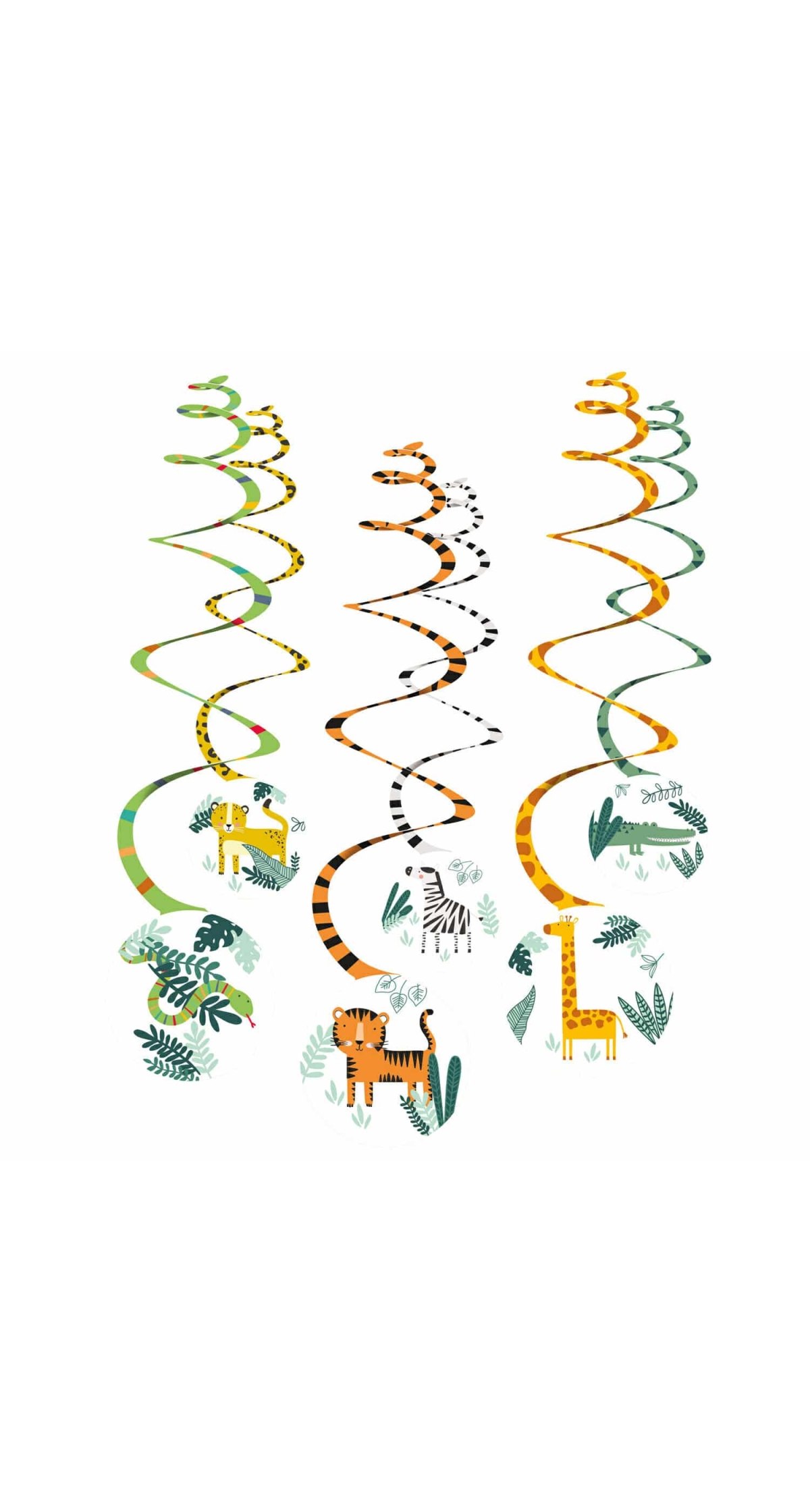 Get Wild Swirl Decoration - 6pk
