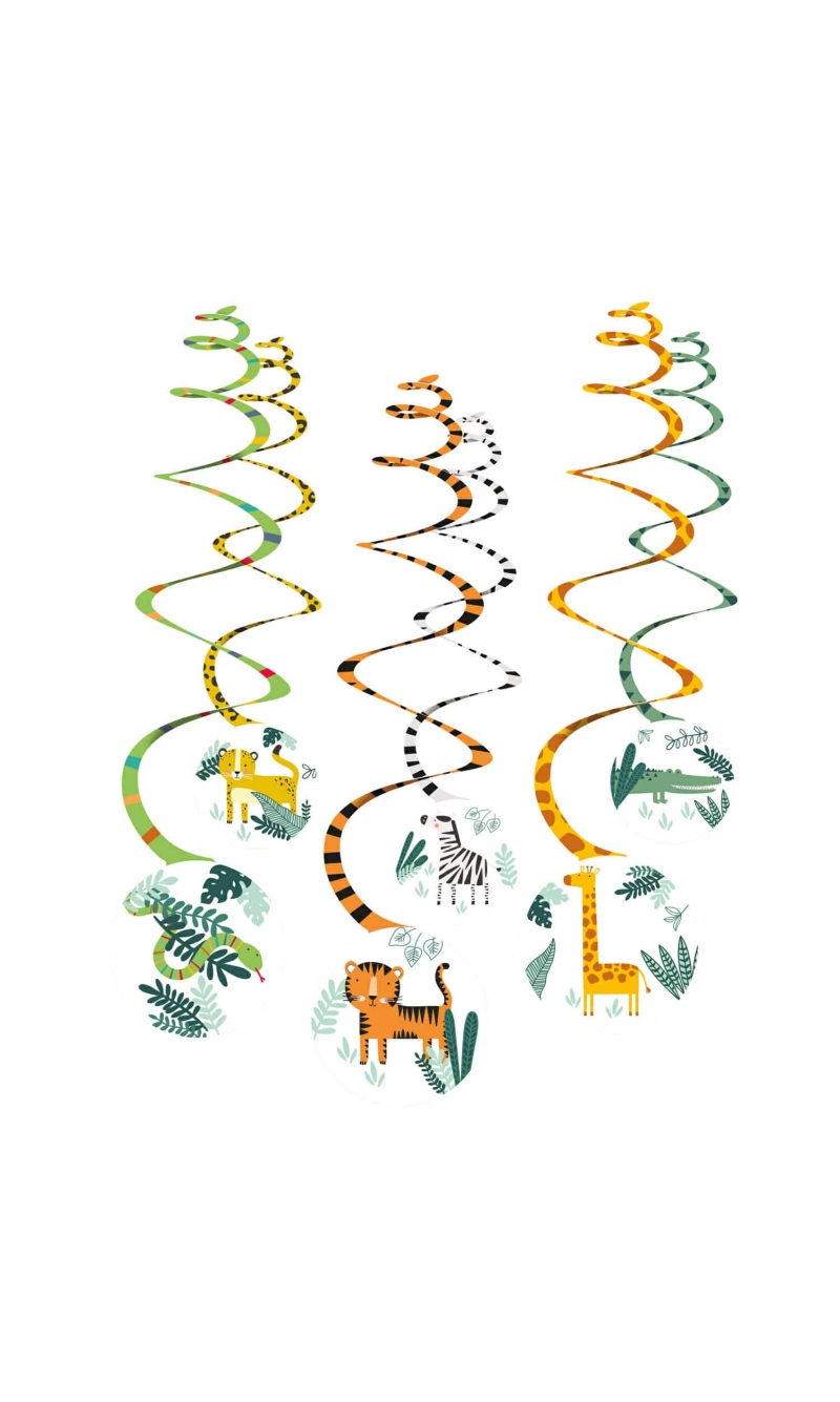 Get Wild Swirl Decoration - 6pk