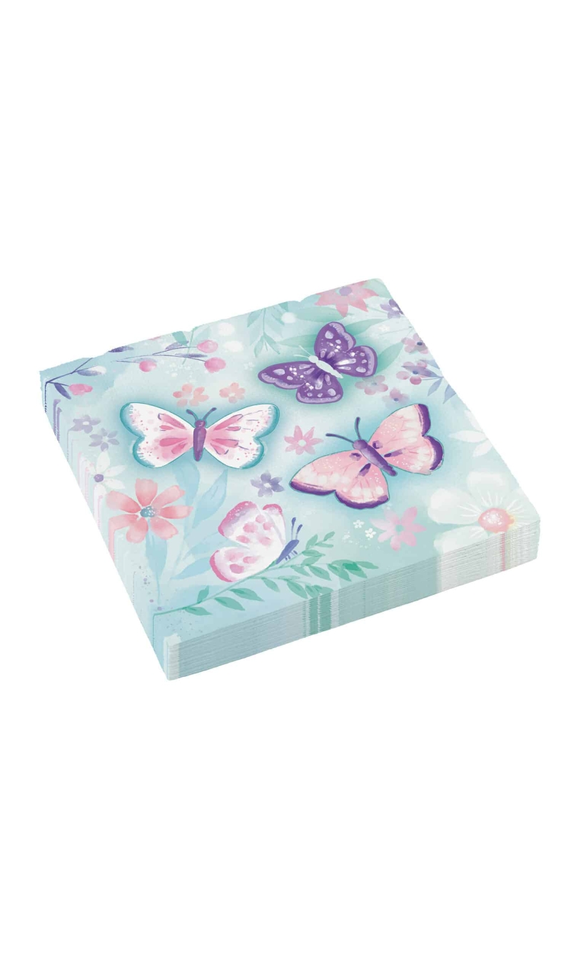 Flutter Napkins 33 x 33cm - 16pk