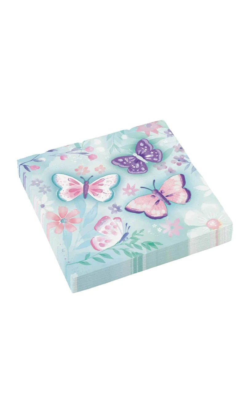 Flutter Napkins 33 x 33cm - 16pk