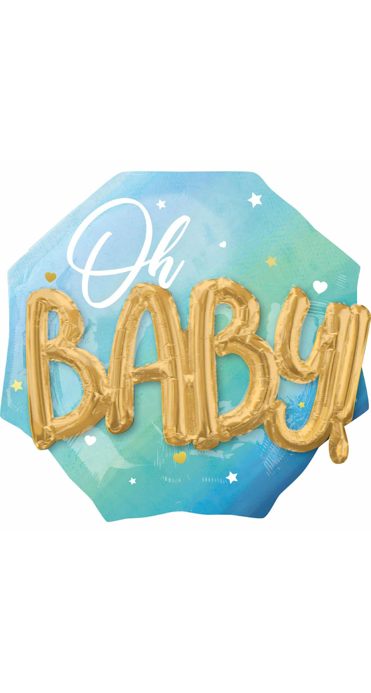 Oh Baby Boy Foil Multi-Balloon - 76cm x 71cm