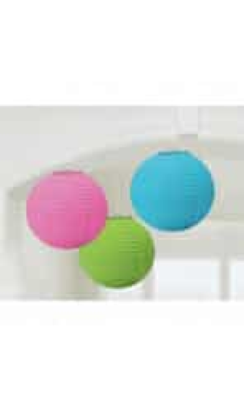 Multicolour Lantern Paper Decorations 20.4cm – 3pk