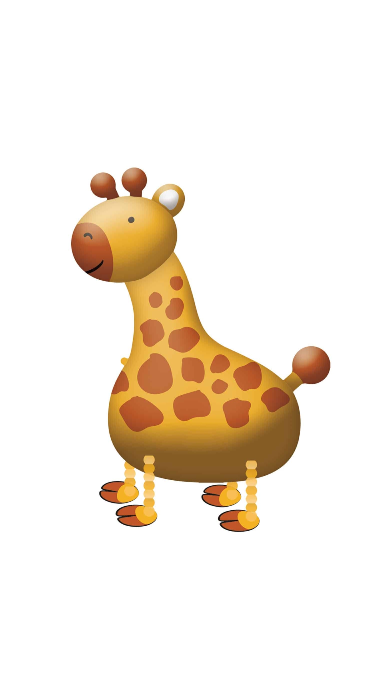 Walking Balloon Buddies Giraffe Foil Balloon - 89cm x 109cm