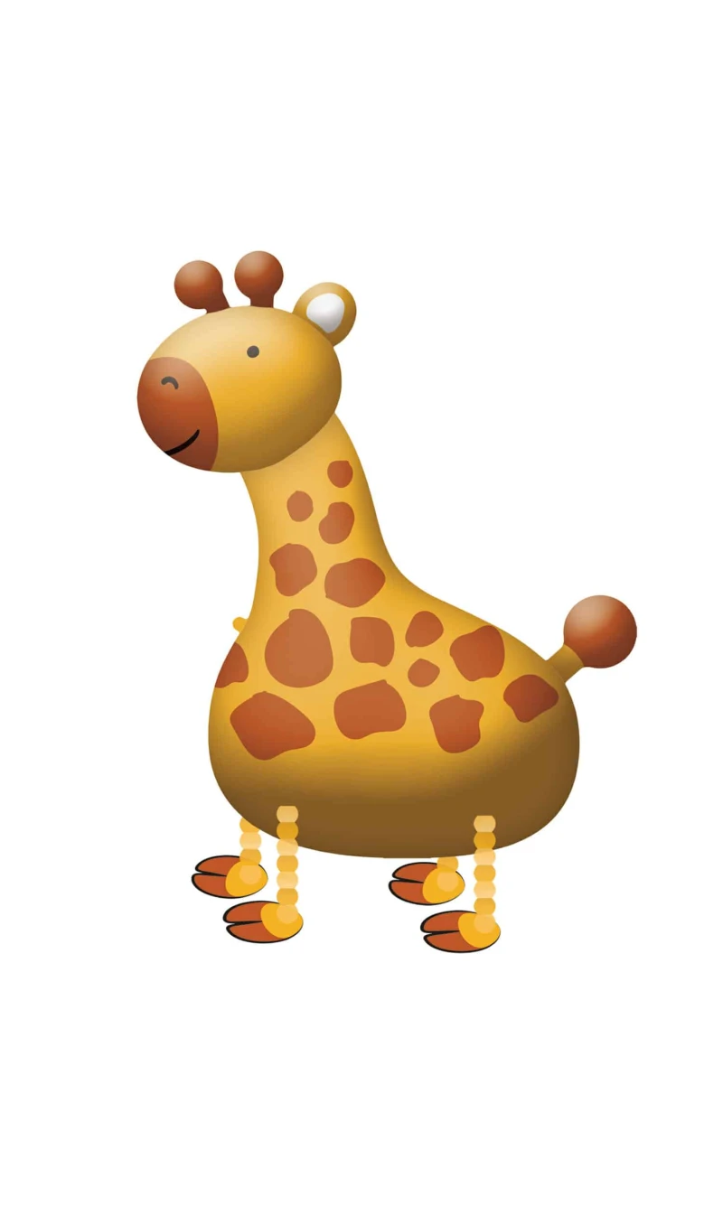 Walking Balloon Buddies Giraffe Foil Balloon - 89cm x 109cm