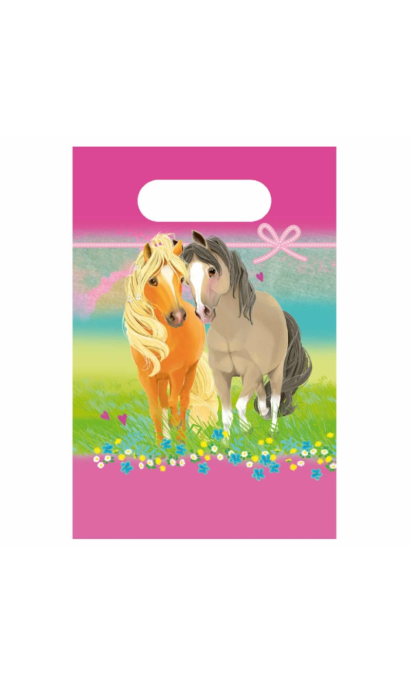 Pretty Pony Paper Party Bags 23.4 x 16.2cm - 8pk