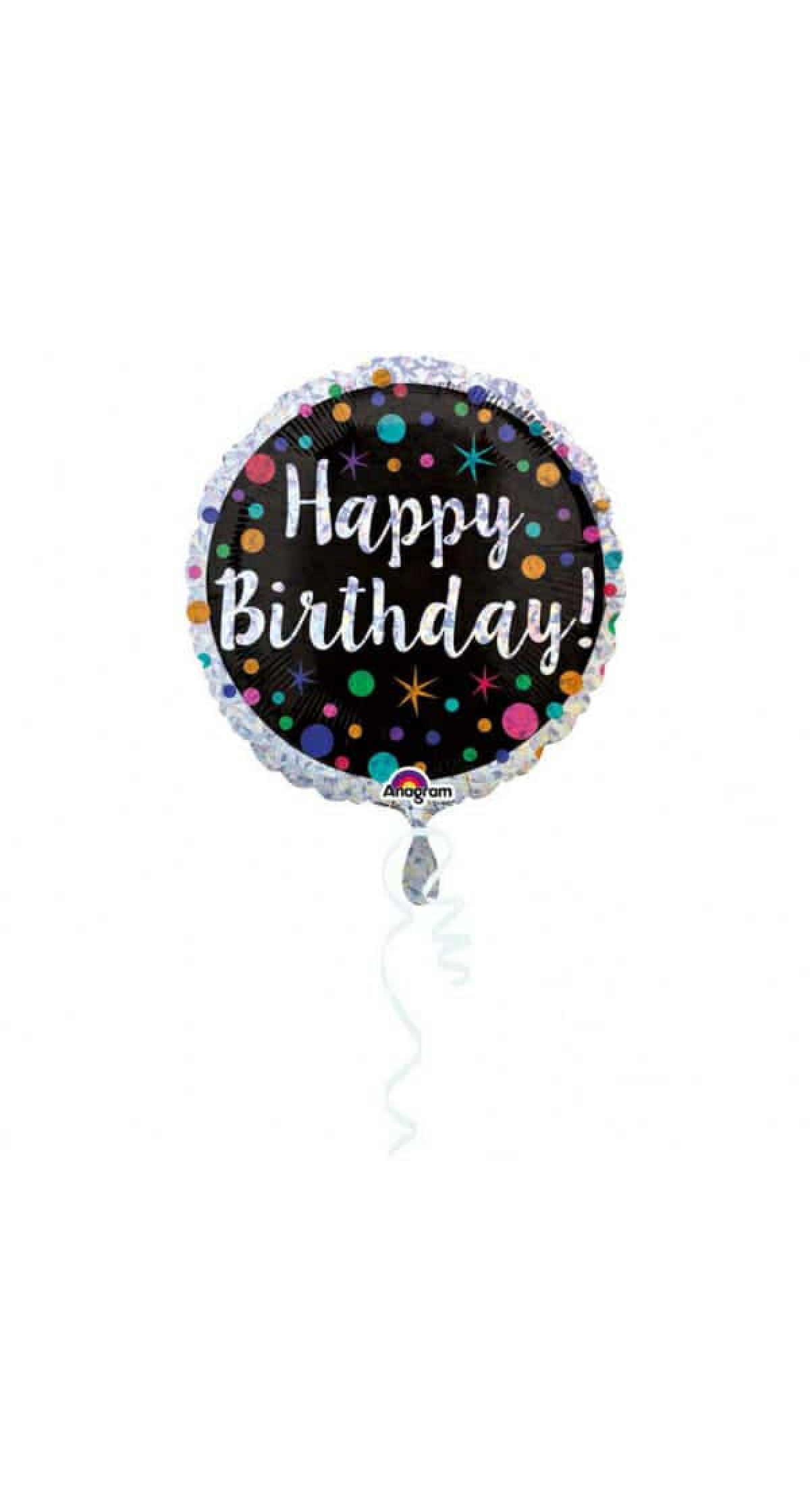 Happy Birthday "Polka Dot Bday" Foil Balloon - 43cm