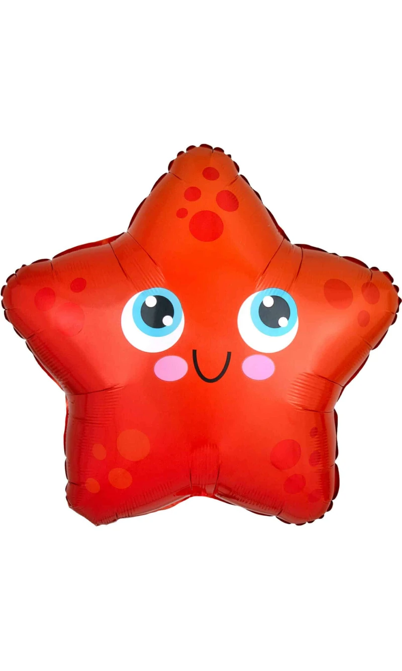 Junior Shape Starfish - 17" Foil Balloon