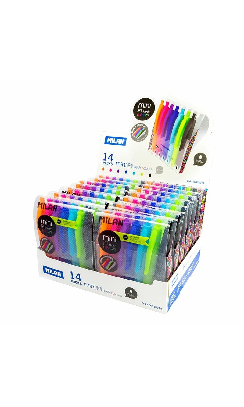 Mini P1 Touch Coloured Pens - 7pk