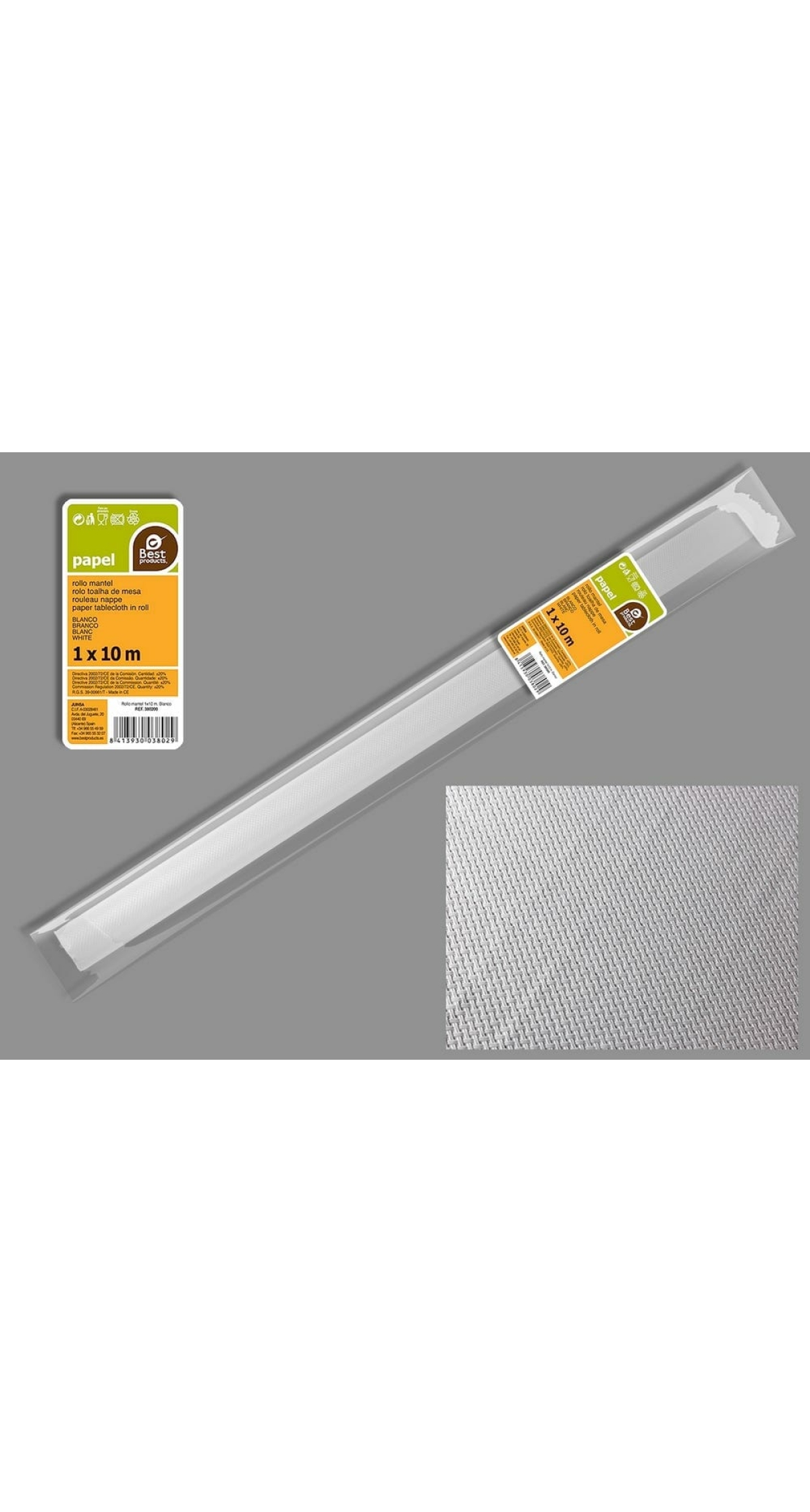 Paper Table Cover Roll 1m x 10m - White