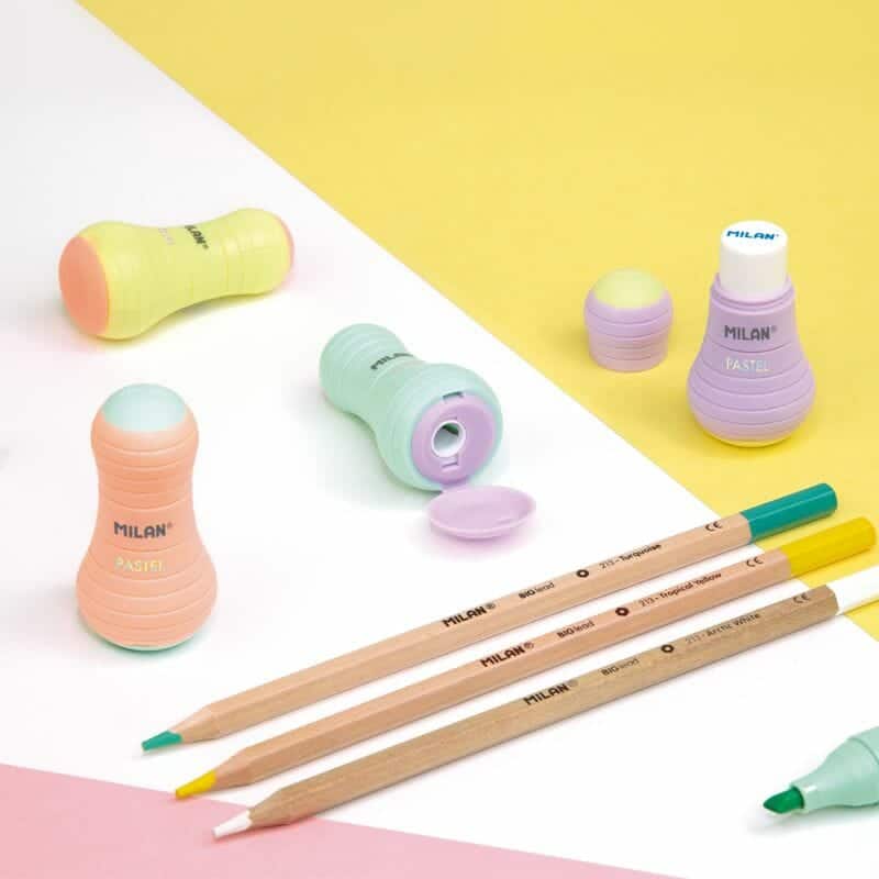Sharpener + Eraser Sway Pastel